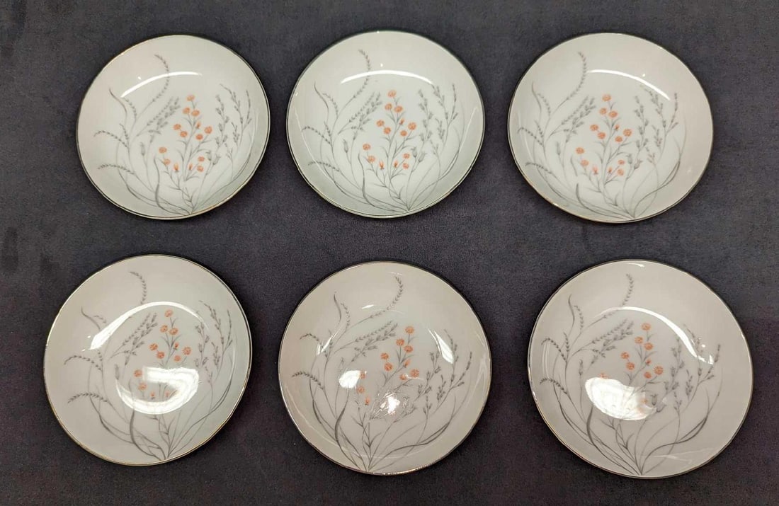 6 Retired Jyoto Spring Fine China Desert Bowls B (1 of 5)