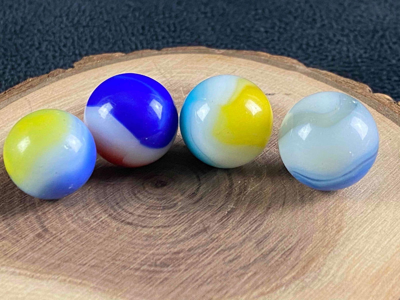 Vintage Vitro Agate Lot Of 4 Marbles (1 of 4)