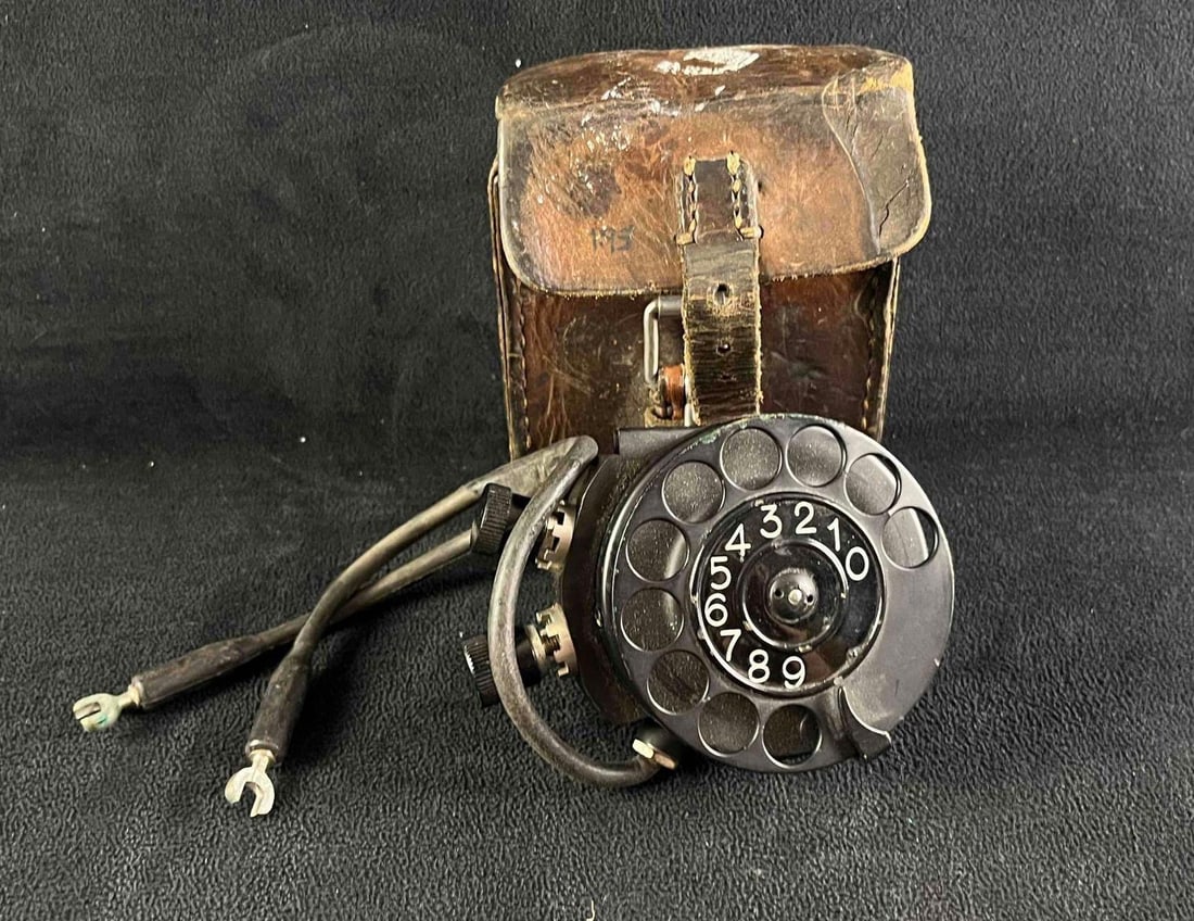 Swedish Military Field Phone Dial with Case (1 of 8)