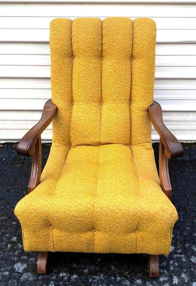 Mid-Century Modern Wood Rocking Chair (1 of 5)