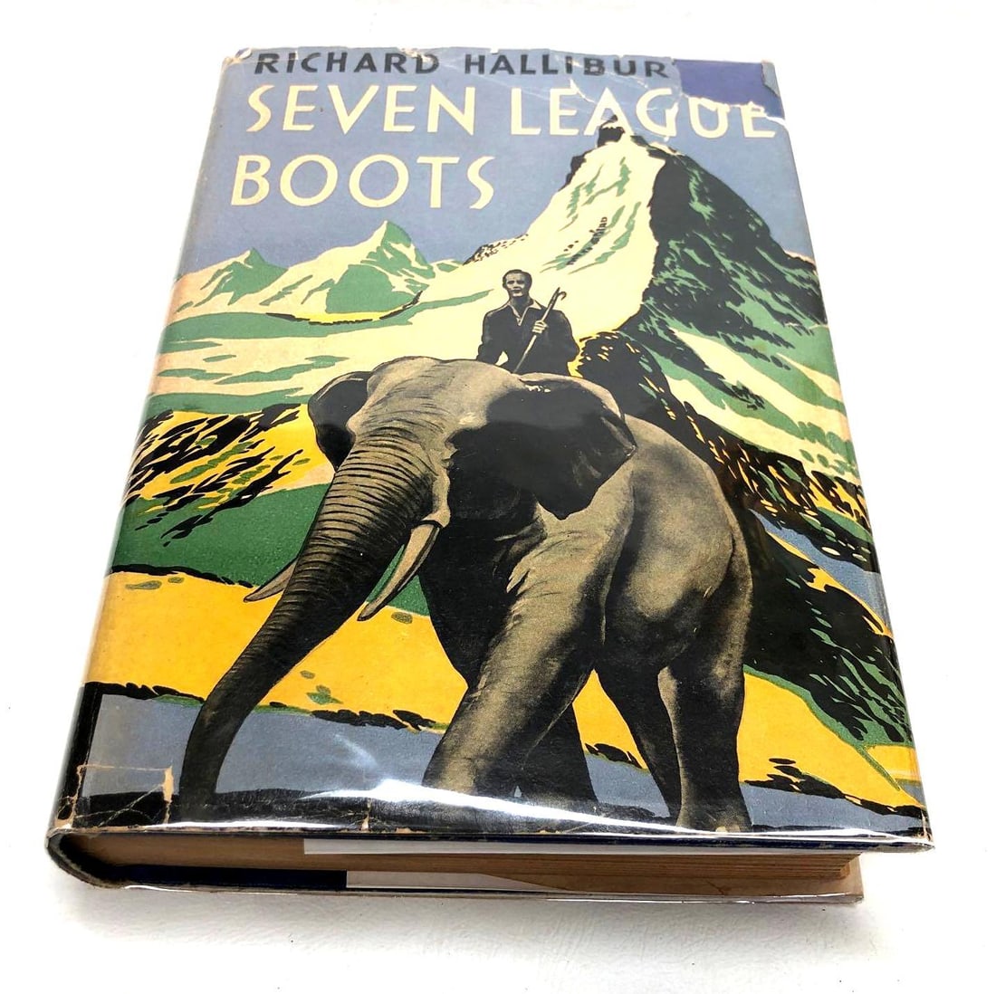 "Seven League Boots" by Richard Halliburton - 1942 Vintage Hardcover Book: "Seven League Boots" by Richard Halliburton. Illustrated. Garden City Books, 1942. The item measures approximately 8-1/4" x 5-3/4" x 1-1/2" and weighs about 1.1lbs. The book is in 