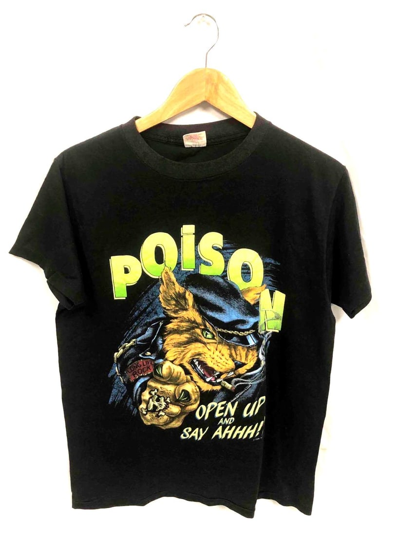 Vintage Poison Open Up And Say AHHHH!!! 1988 T-Shirt (1 of 9)