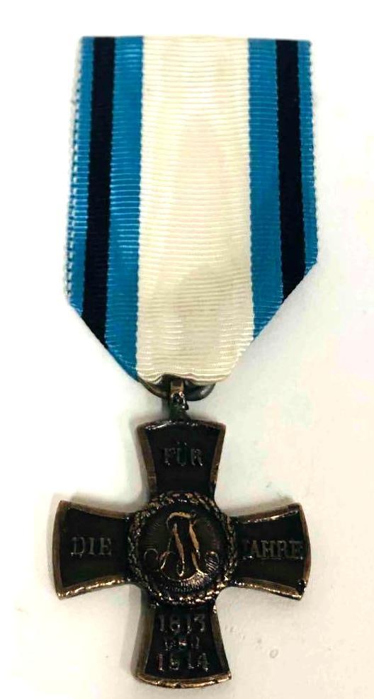 Pre WW1 Imperial German Napoleonic War Bavarian Commemorative Medal 1813-1814 (1 of 7)