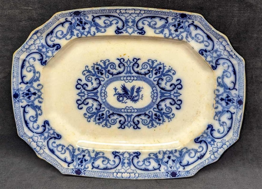 Vintage Transferware Serving Serving Platter (1 of 5)