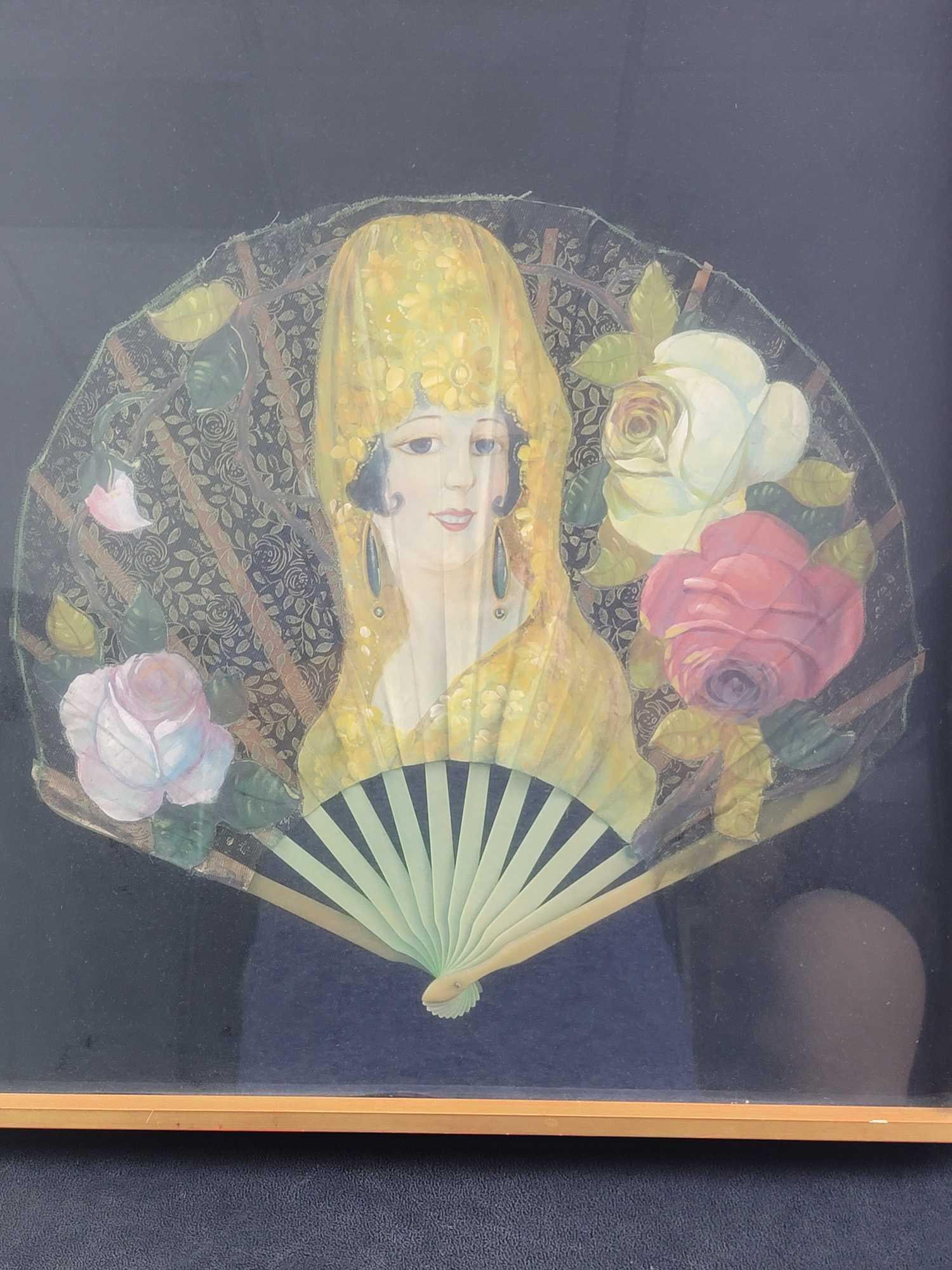 Hand Painted Lace Fan Art (1 of 12)