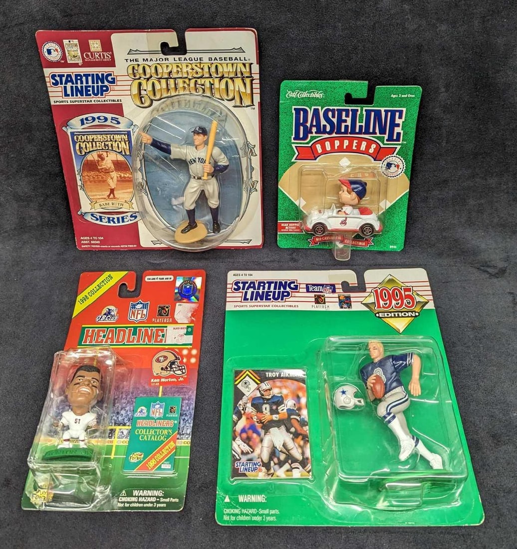 4 Baseball & Football Collectible Figures (1 of 6)