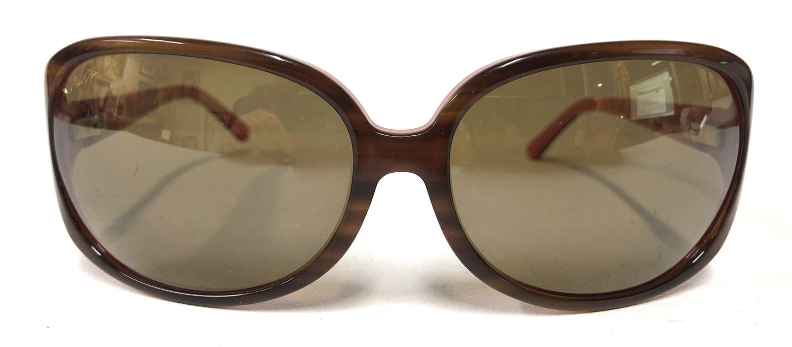 Maui Jim Sunglasses -"Rainbow Falls" MJ 225-12 Brown Pink 63-16-125 Made in Japan (1 of 5)