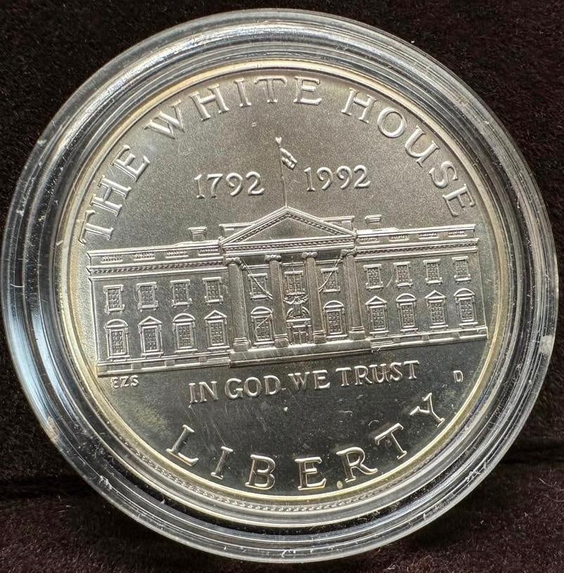 1992 D White House Bicentennial Silver Dollar (1 of 2)
