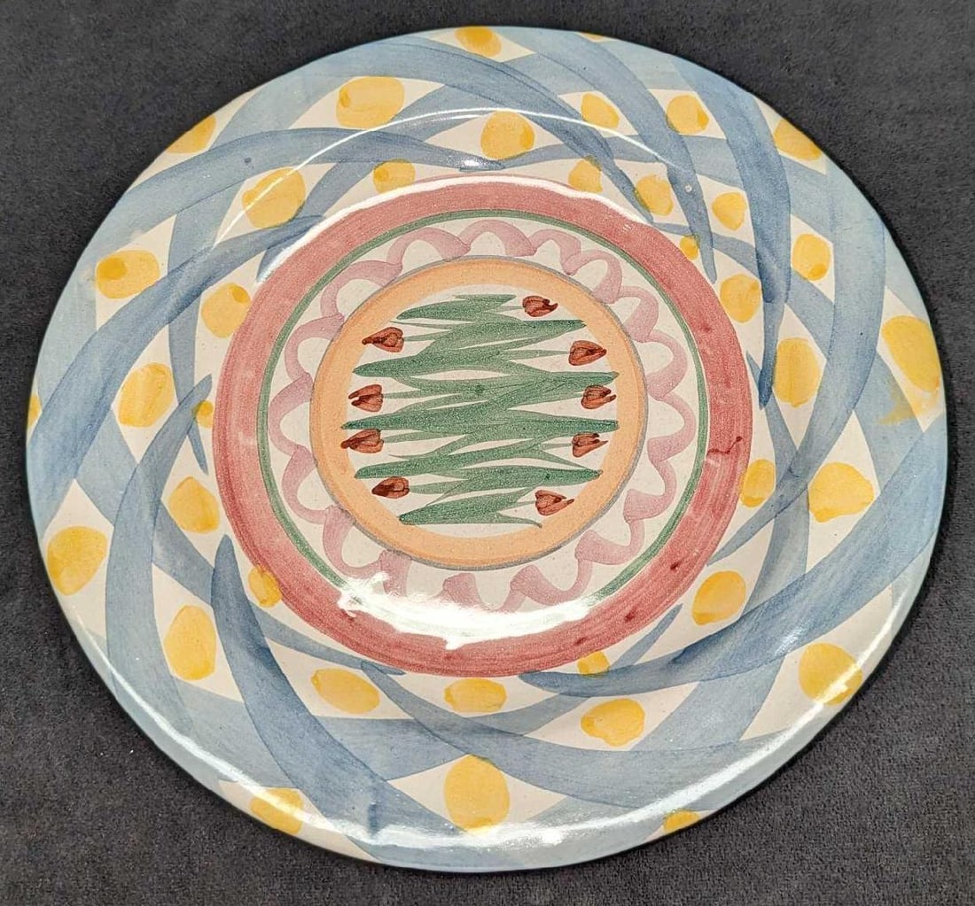 MacKenzie-Childs Pottery Aalsmeer Dinner Plate F (1 of 3)