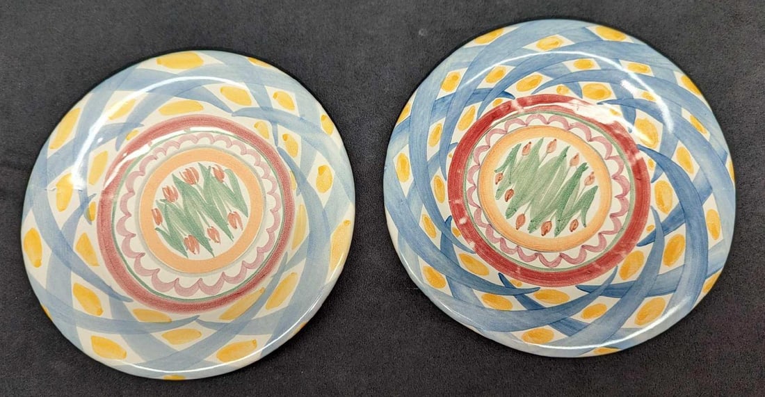 2 MacKenzie-Childs Pottery Salad Plates B (1 of 3)