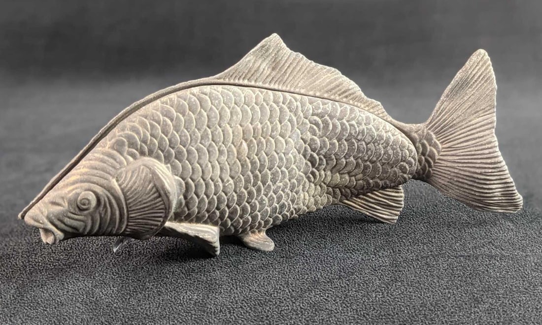 Vintage Silverplated Modello Depositato Fish Napkin Letter Holder Beach Decor (1 of 5)