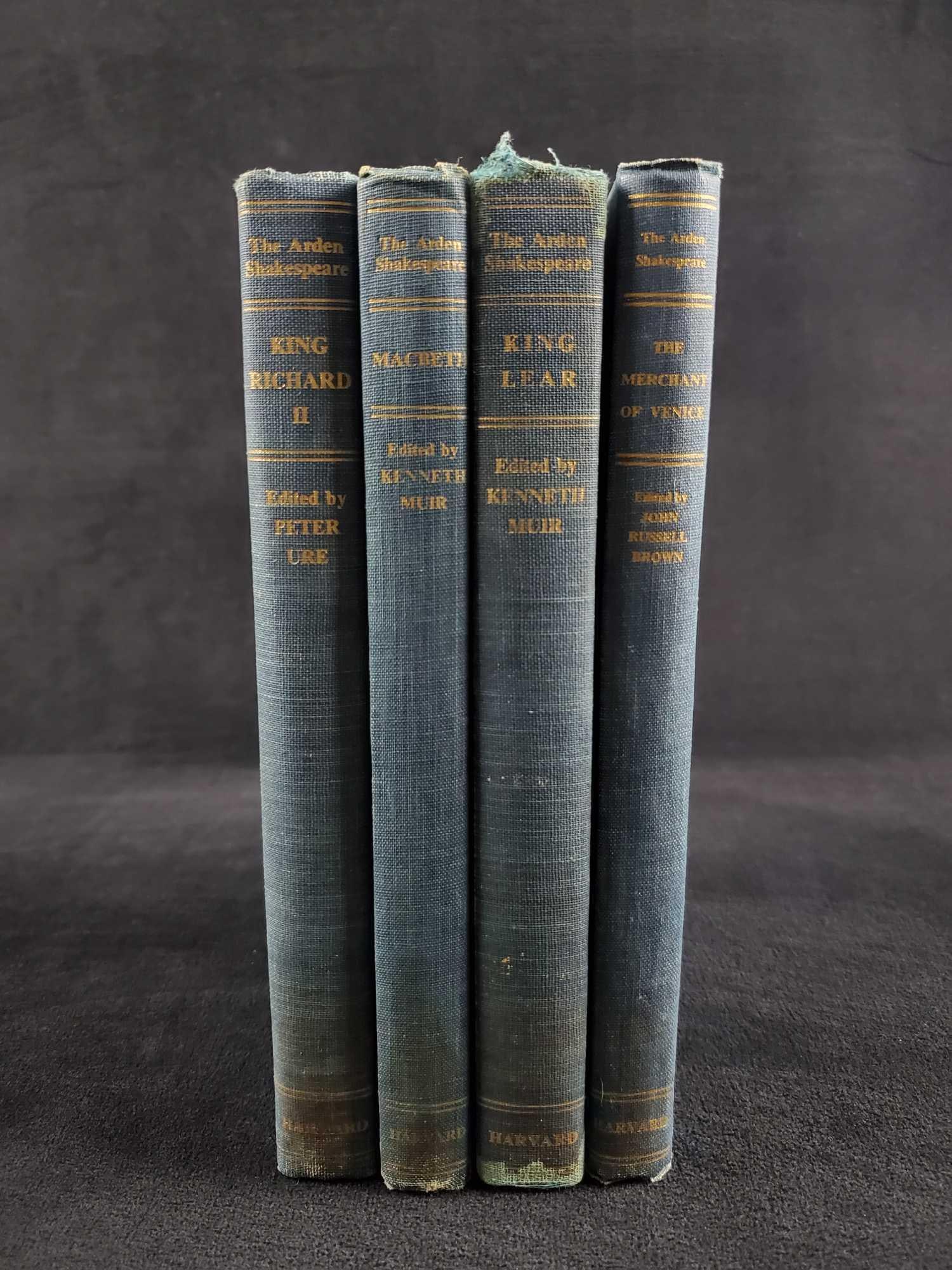 Lot of 4 Arden Shakespeare Harvard Press Books: This lot of 4 consists of: (1) "King Lear: The Arden Edition of the Works of William Shakespeare". Edited by Kenneth Muir based on the edition of W.J. Craig. Published by Harvard University Pr