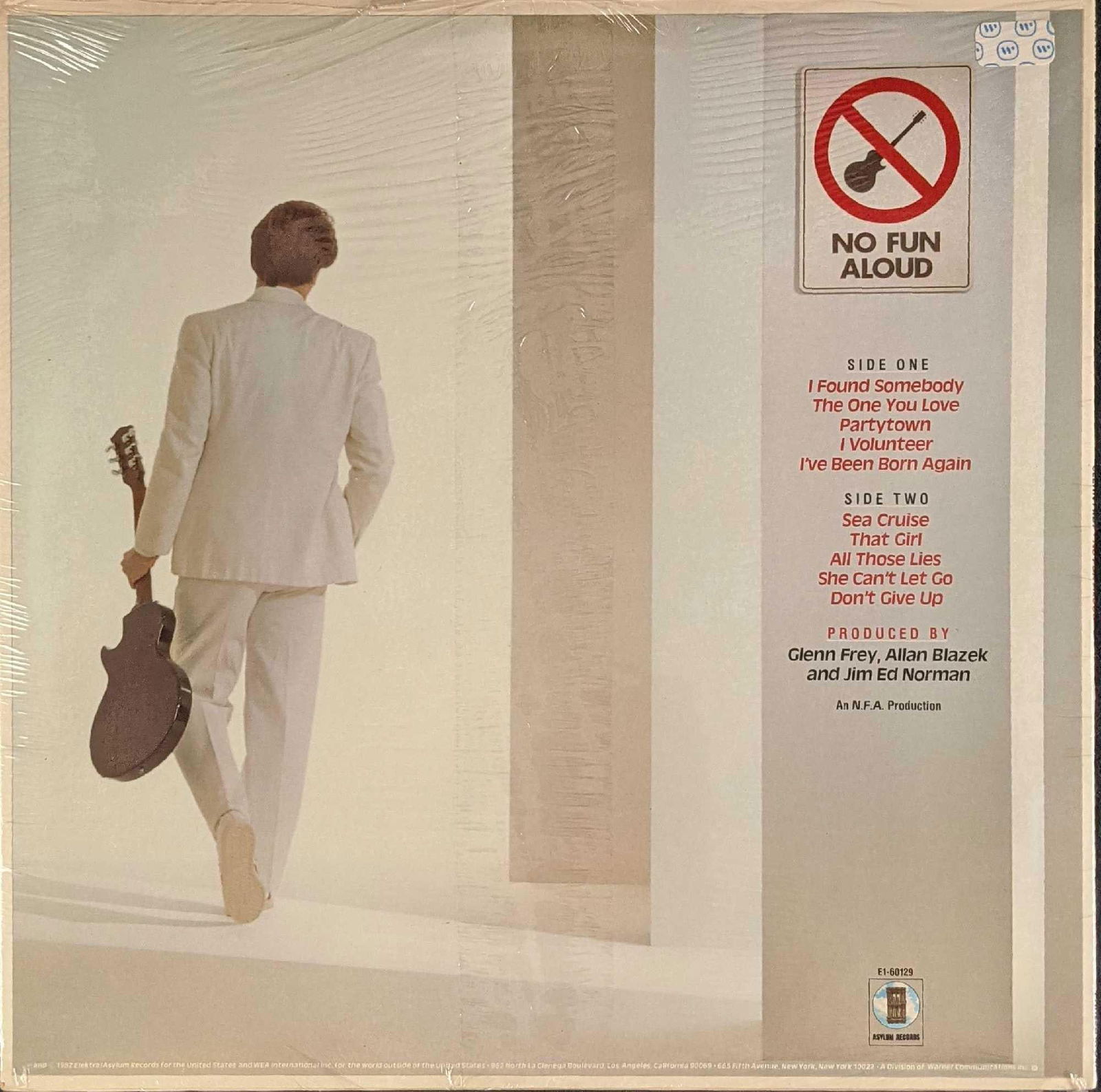 Glenn Frey No Fun Allowed Eagles Vinyl LP Record SEALED (1 of 2)