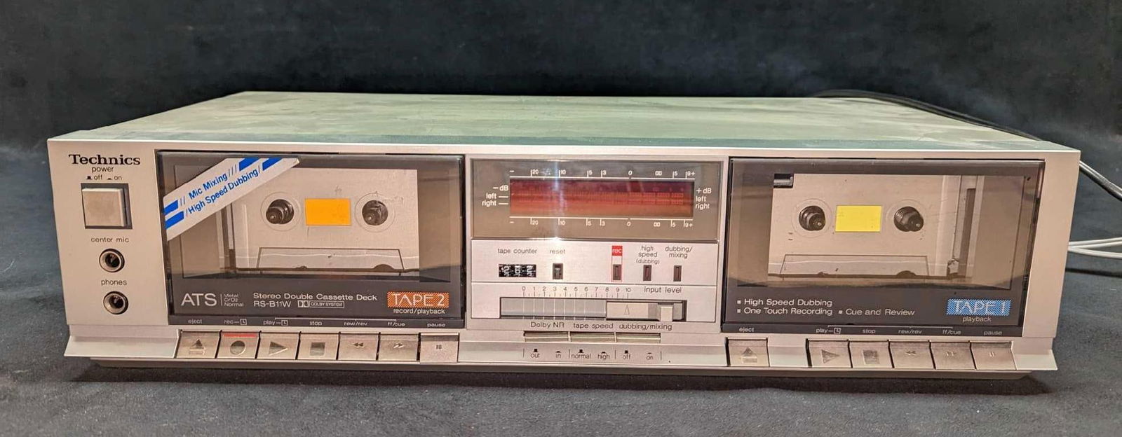 Vintage Technics RS-B11W Dual Cassette Player (1 of 11)