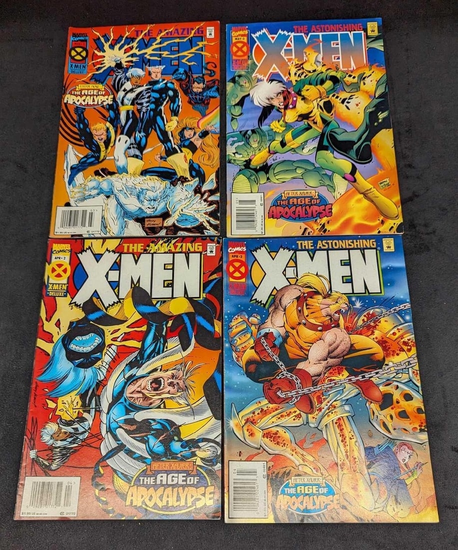 4 Amazing & Astonishing X-Men Comic Books 1995 (1 of 6)
