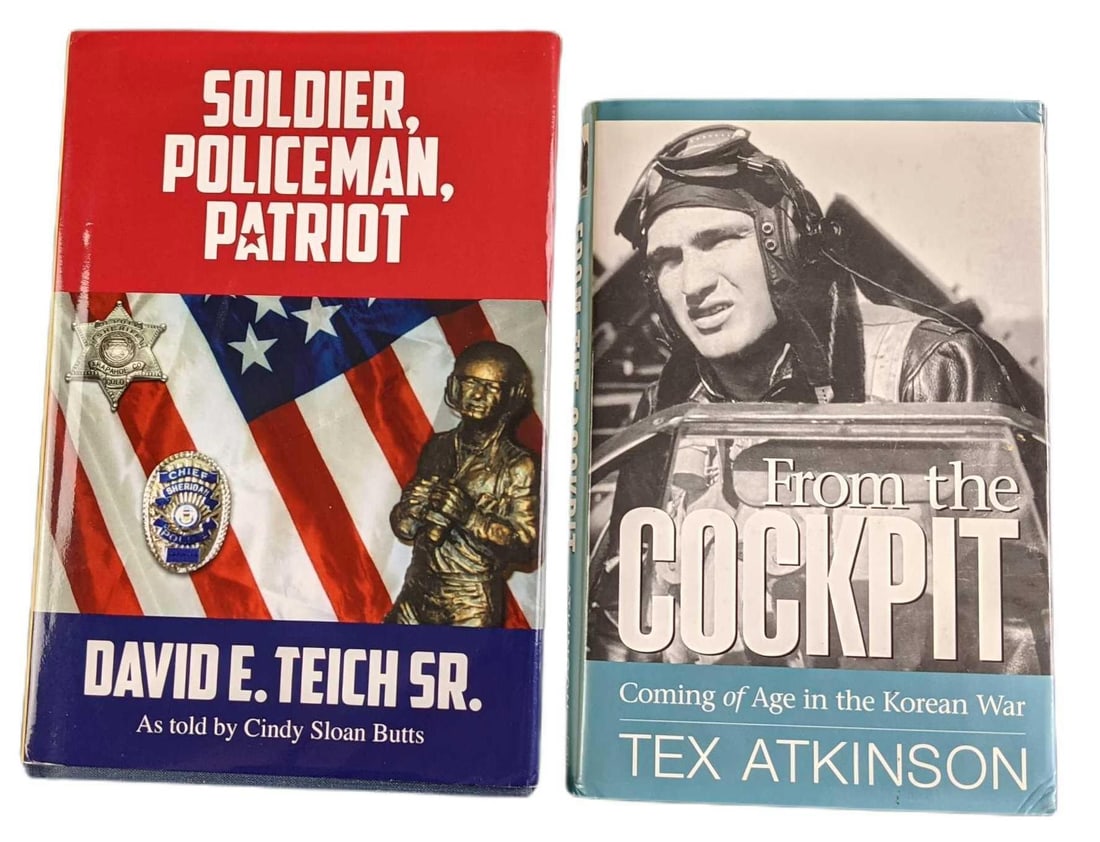 Autographed Soldier Policeman Patriot & From The Cockpit Hardcovers (1 of 8)