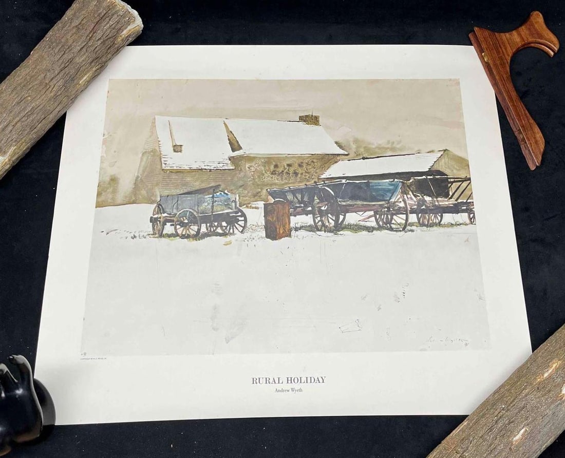 Andrew Wyeth's "Rural Holiday" Print By Triton Press Copyright W.E. Weiss, Jr. (1 of 13)
