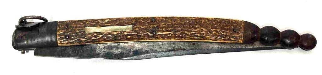 Large Vintage Folding Knife Marked Rosse (1 of 8)