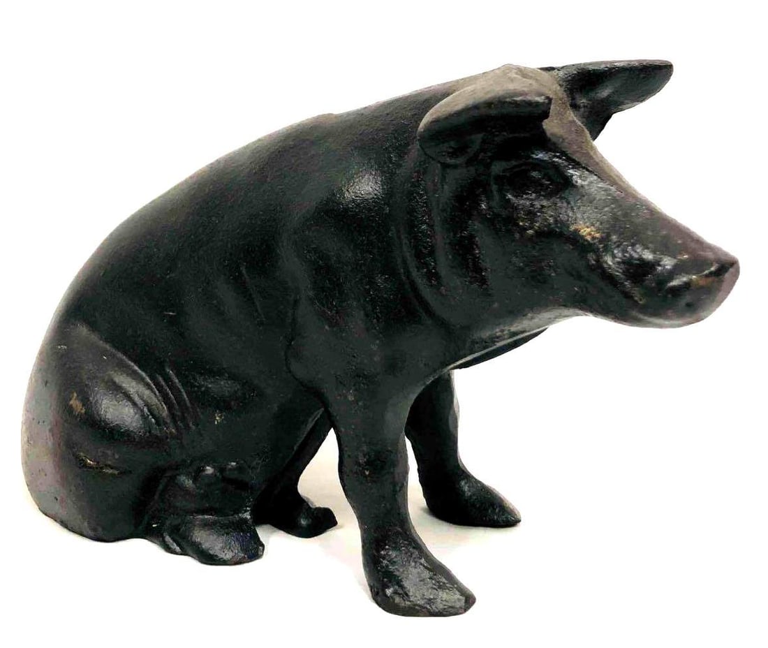 Vintage Cast Iron Piggy Bank (1 of 8)