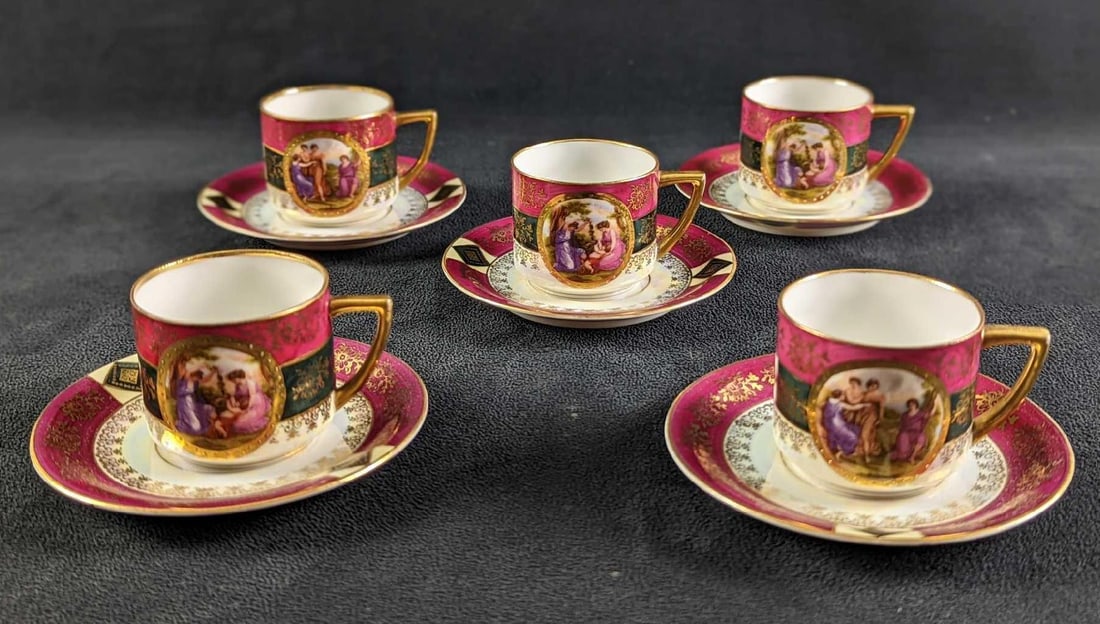 Rare Schmieger and Sohne Czechoslovakia China Set (1 of 10)