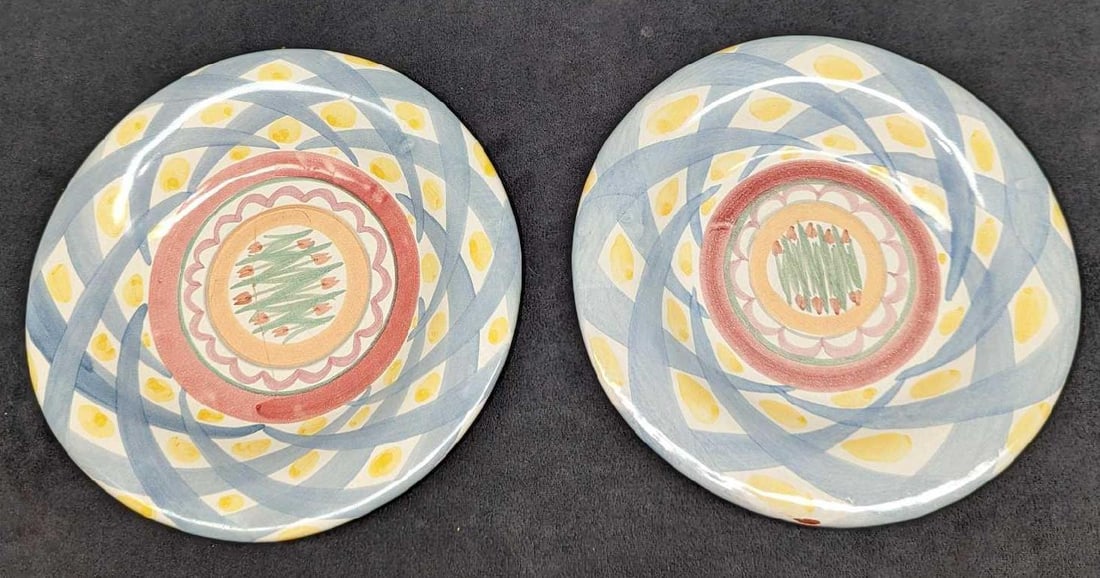 2 MacKenzie-Childs Pottery Salad Plates A (1 of 5)