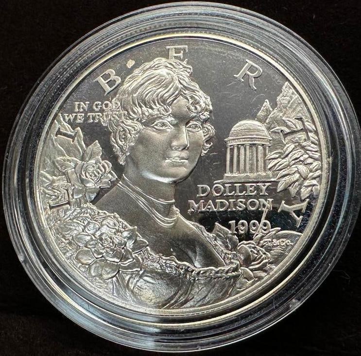 1999 P Dolley Madison Silver Dollar (1 of 2)