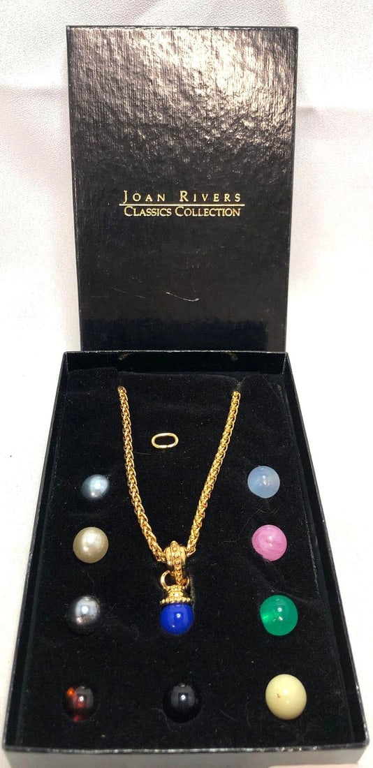 Joan Rivers Interchangeable Ten Color Bead Pendant Necklace (1 of 3)