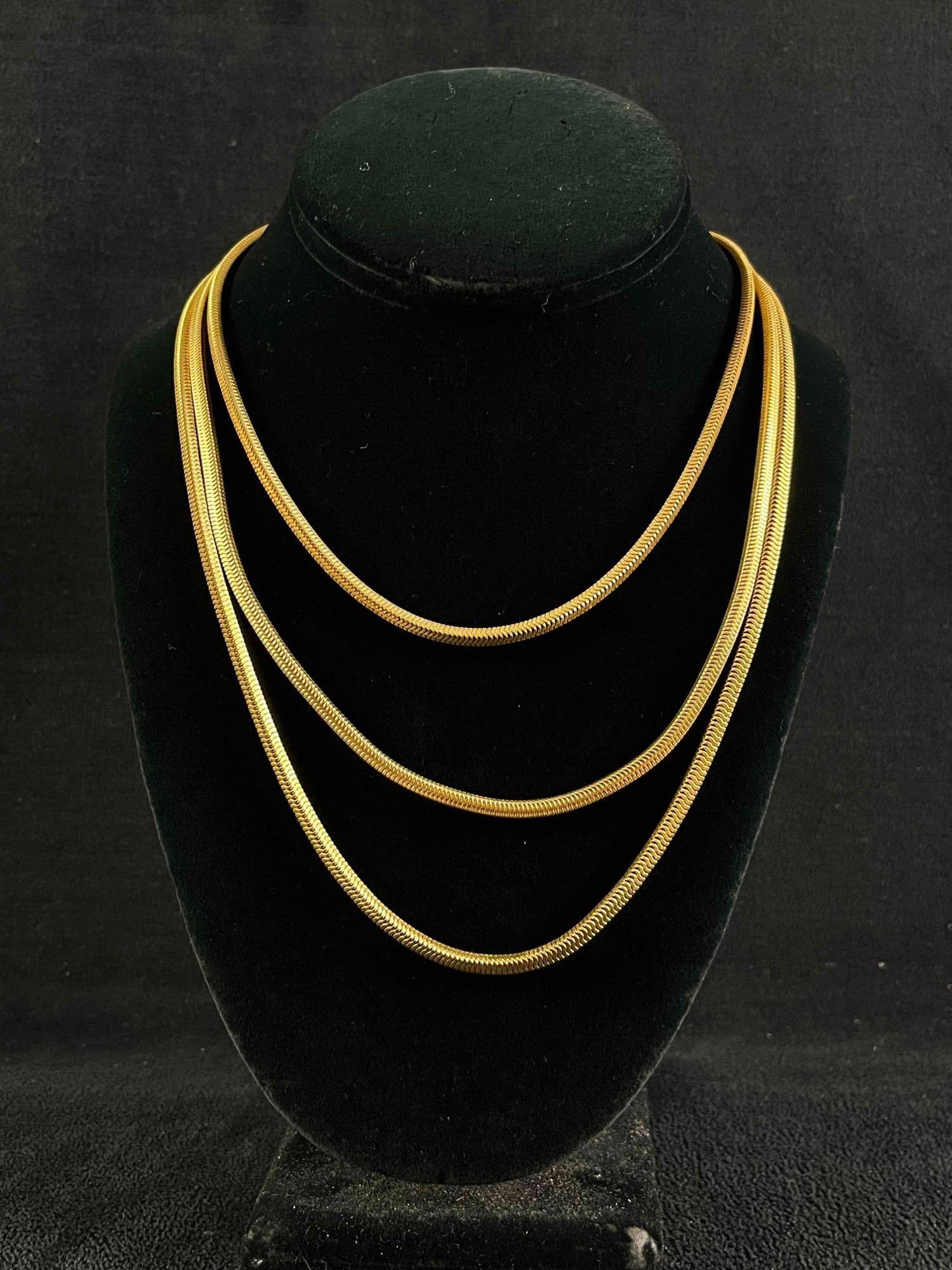 Gold-Tone Multichain Necklace (1 of 3)
