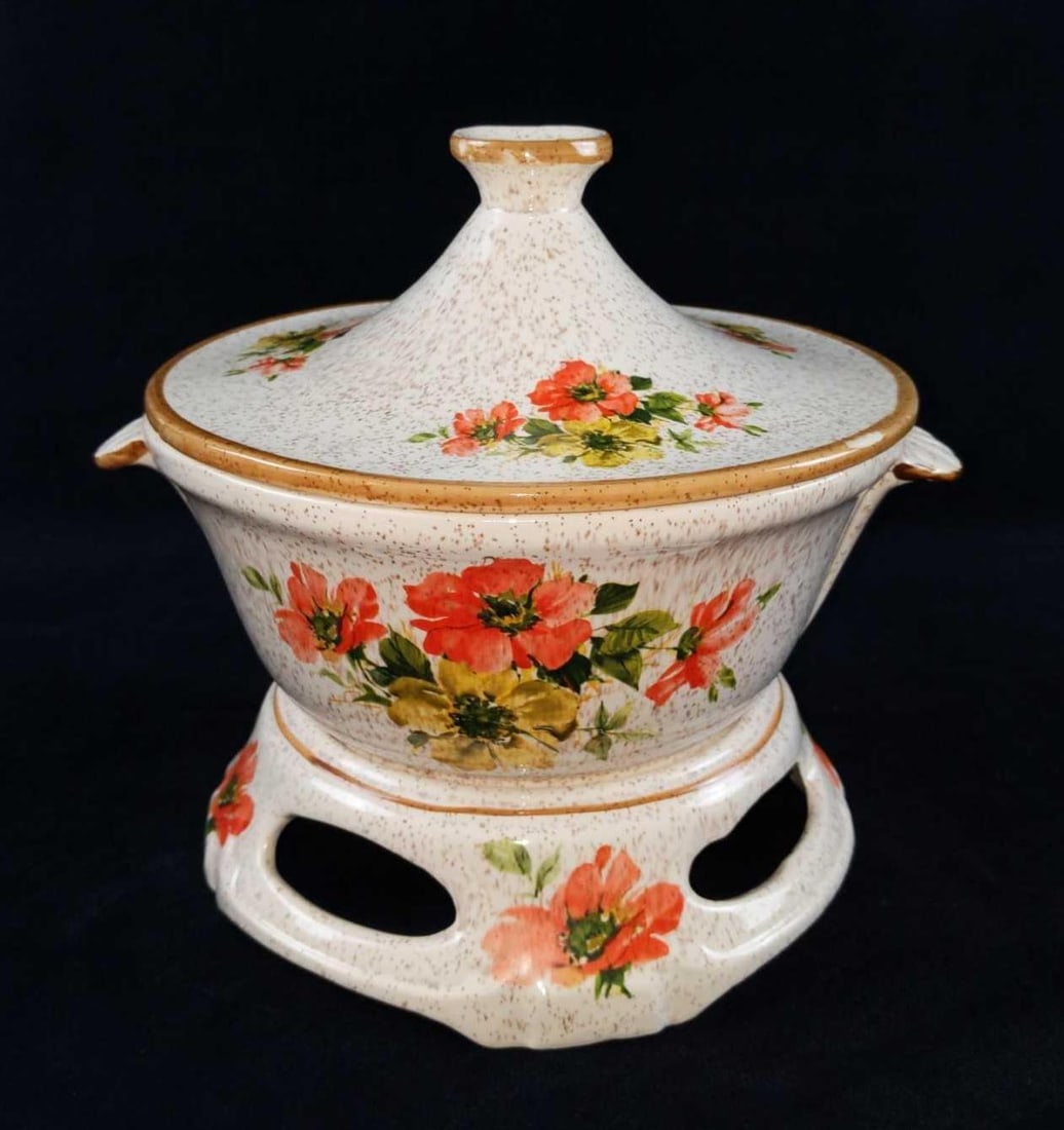 Vintage Ceramic Cal Original Warming Soup Tureen (1 of 9)