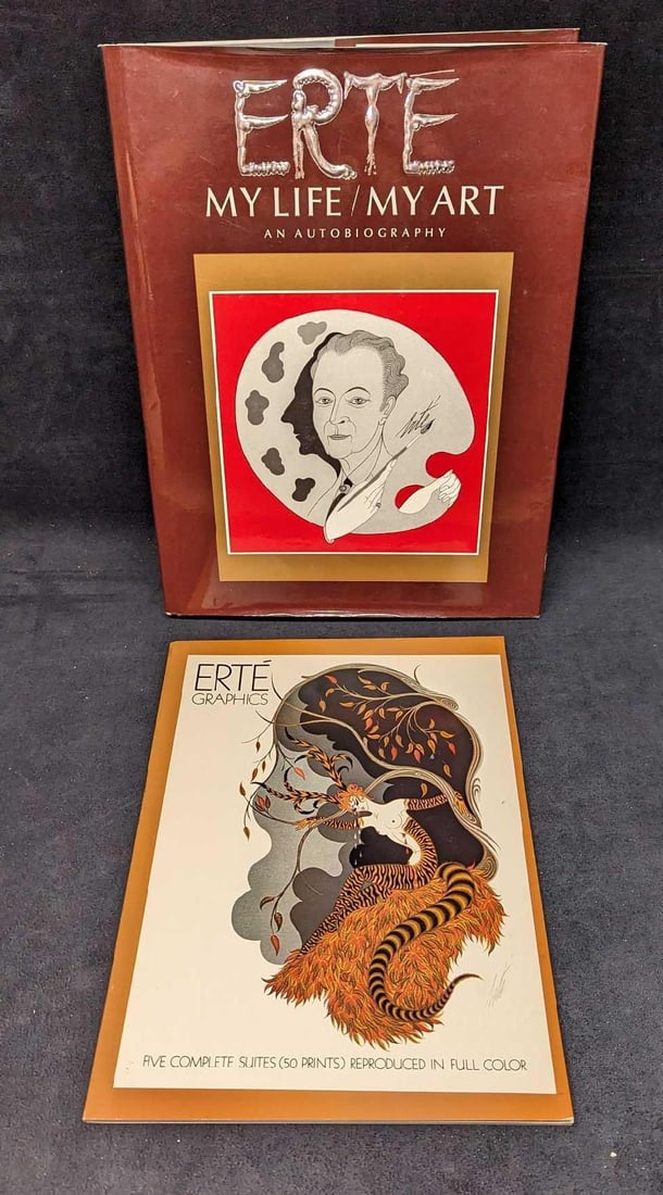 Erté Graphics Softcover Art Book & Autobiography Hardcover (1 of 12)