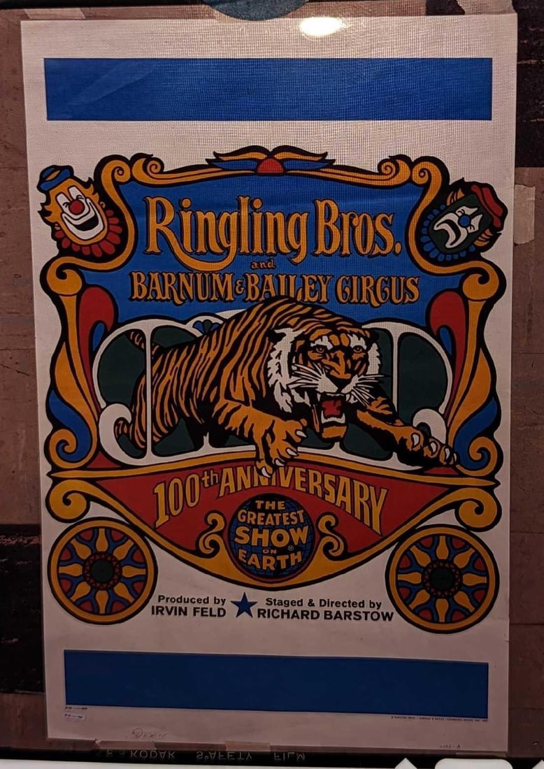 Kodak Transparency 4 X 5 Barnum & Bailey 100th Anniversary (1 of 3)