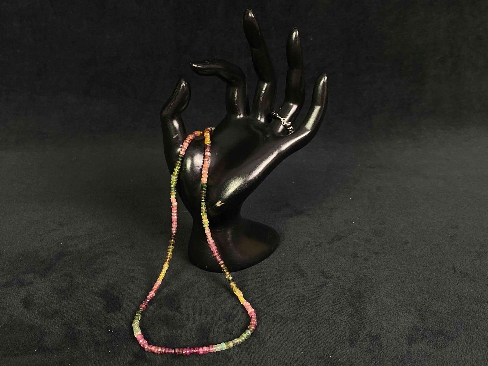 Multicolored Natural Micro Bead Necklace (1 of 9)