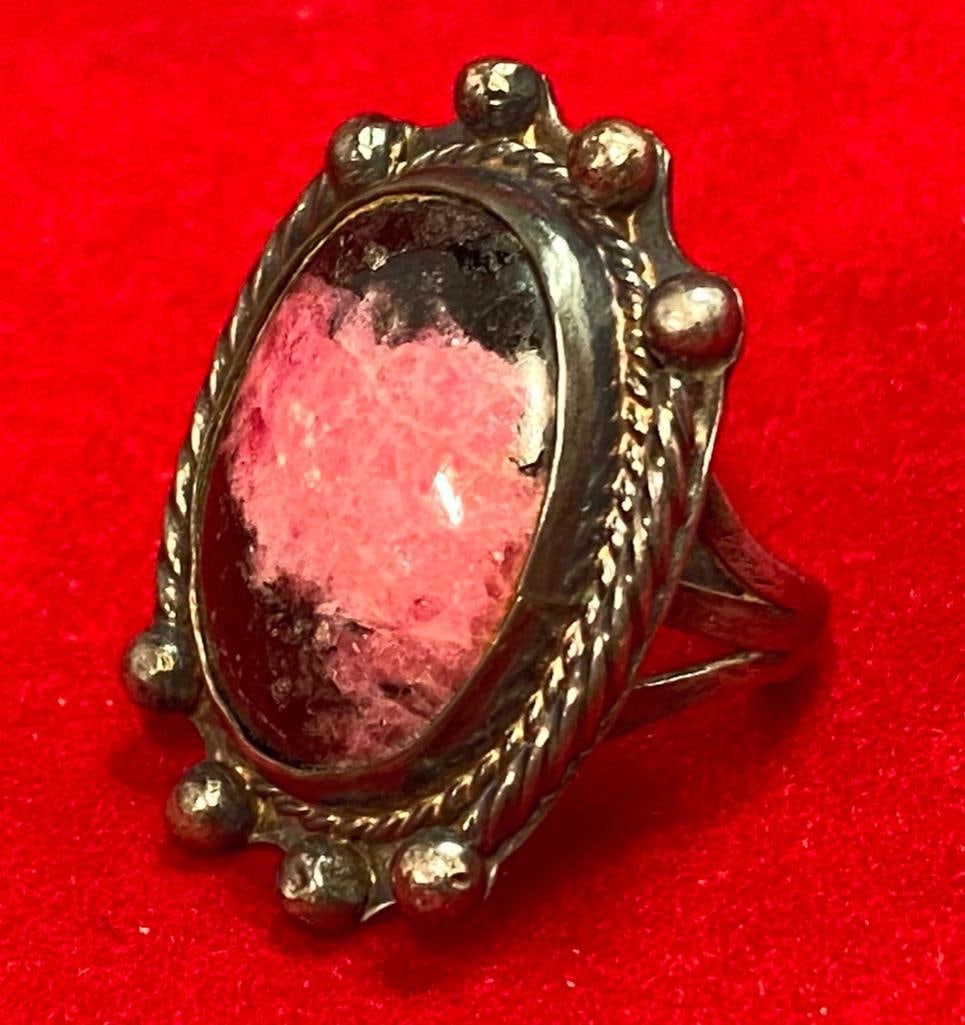 Sterling Silver Rhodonite Ring (1 of 3)