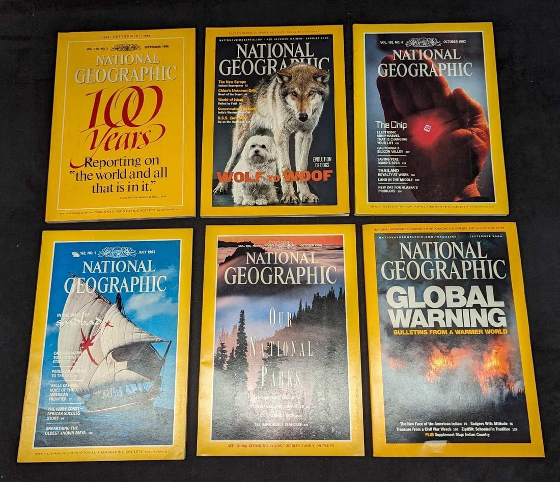 6 1980s 1990s 200s National Geographic Magazines O (1 of 10)