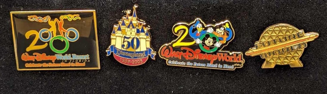 4 Disney Epcot 2000 Anniversary Pins (1 of 3)