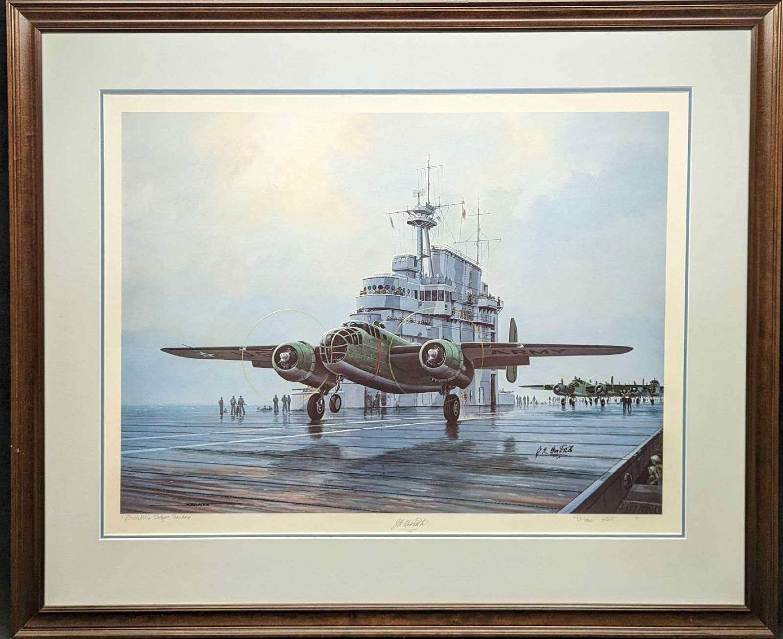 S&N Framed Doolittle's Tokyo Raiders Print Stan Stokes (1 of 7)