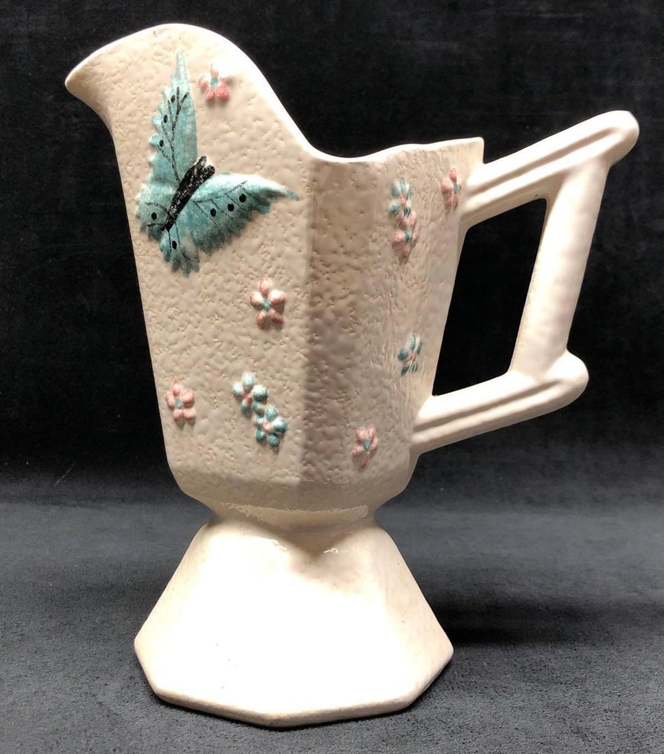 MCM Vintage Hull Pottery #B11 - Butterfly Pitcher (1 of 6)