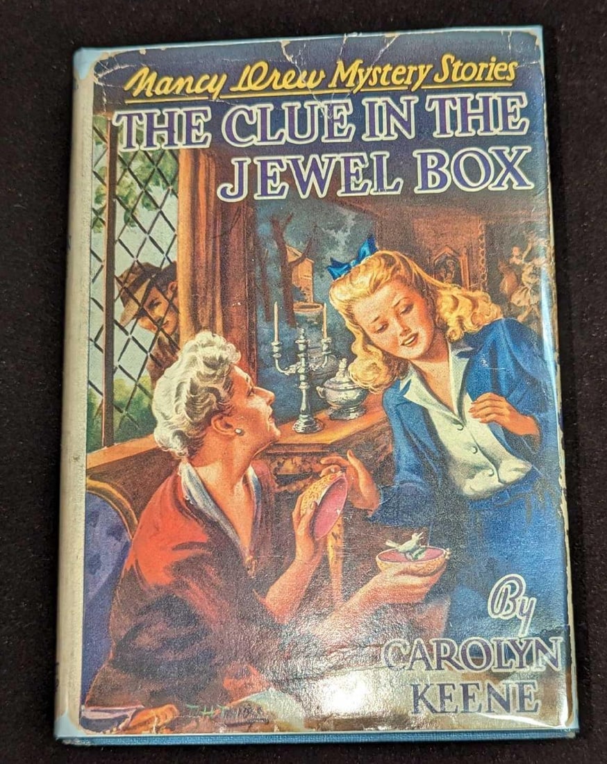 Nancy Drew 20 "the Clue In The Jewel Box" 1943 Dust Jacket First