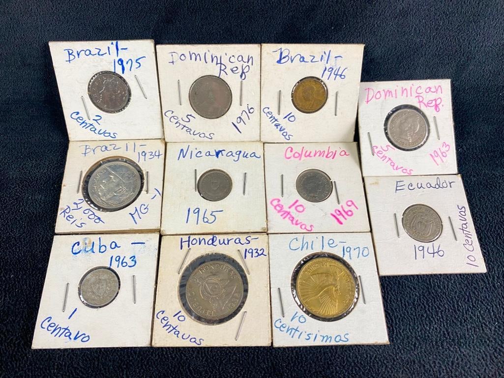11 South American Coins (1 of 4)
