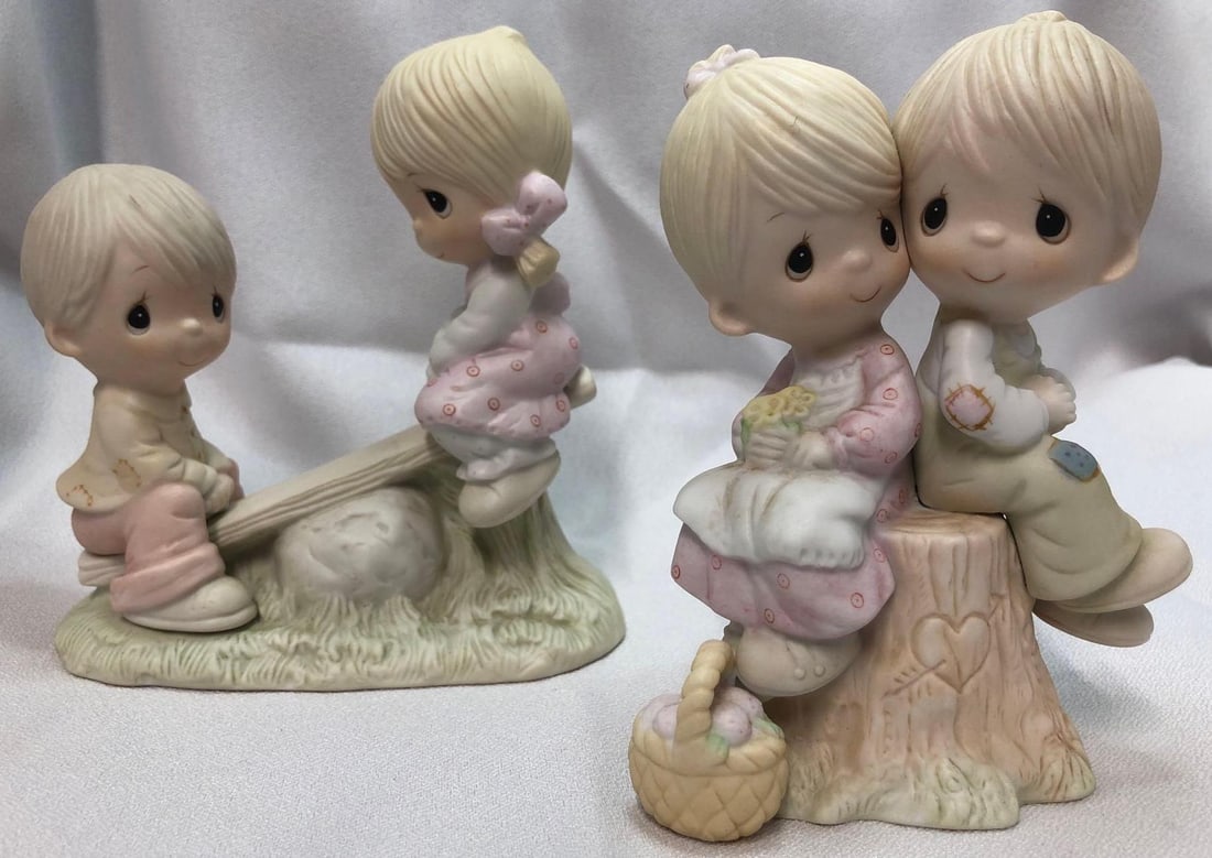 Pair of Vintage Precious Moments Porcelain Collectibles (1 of 6)