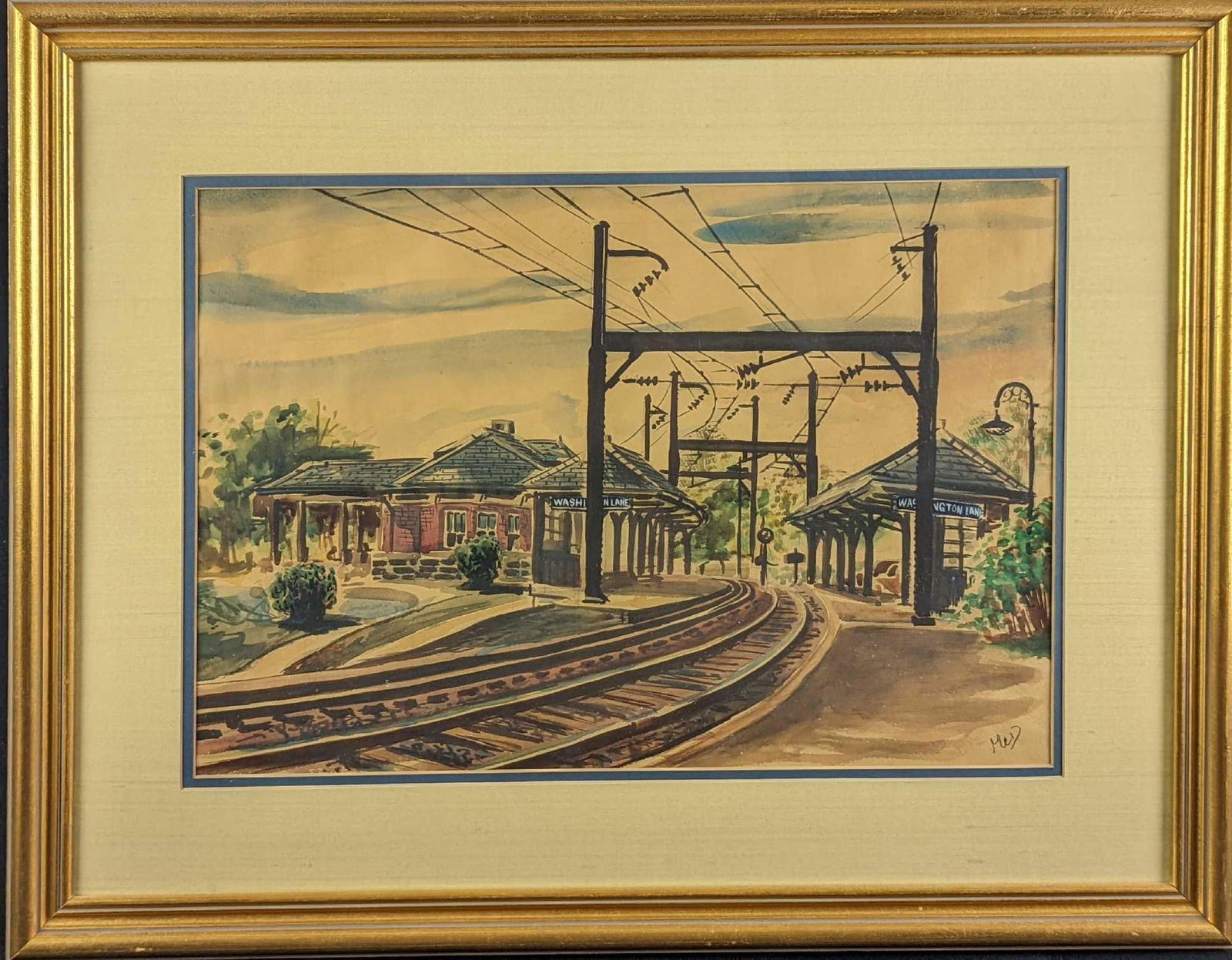 Original Watercolor Washington Lane Train Station (1 of 6)