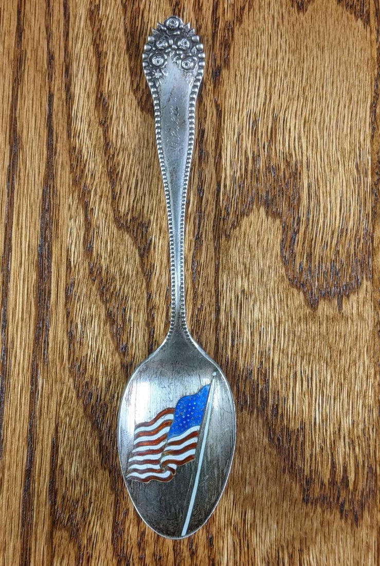 Sterling Silver Gorham America Flag Spoon (1 of 7)