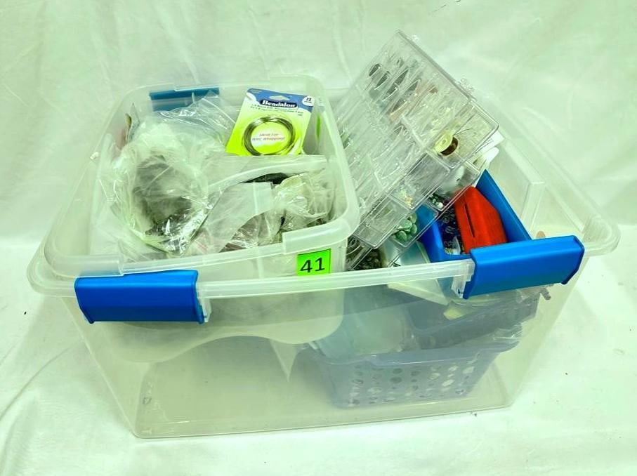 Bin of Jewelry & Jewelry-Making Supplies (1 of 4)