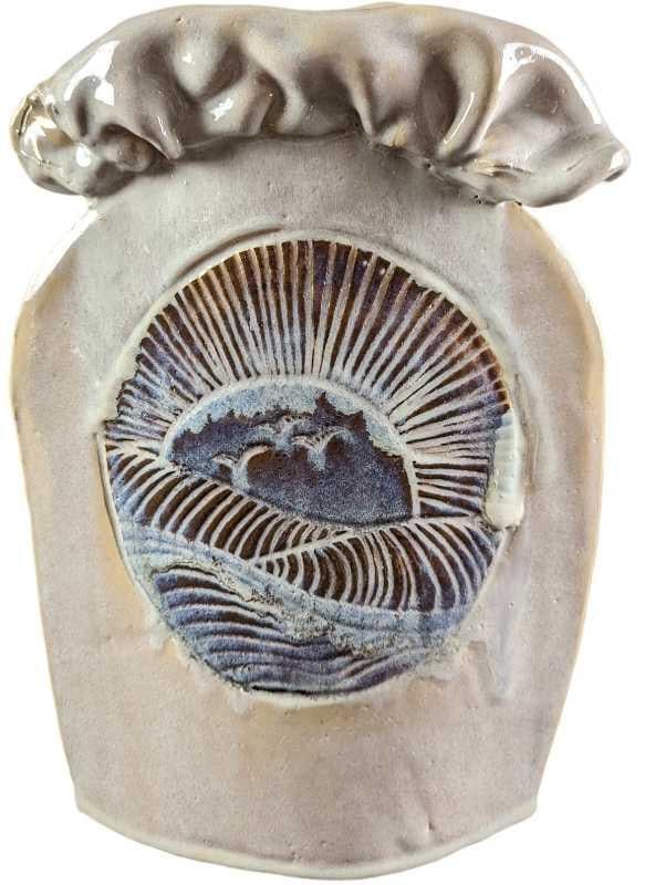 Vintage Handmade Ceramic Vase With Glossy Glaze (1 of 6)