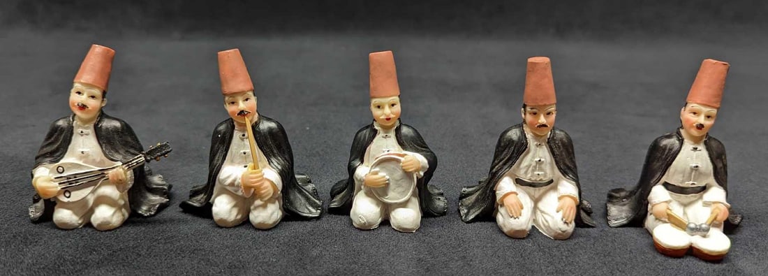 5 Whirling Dervishes Figurines (1 of 6)