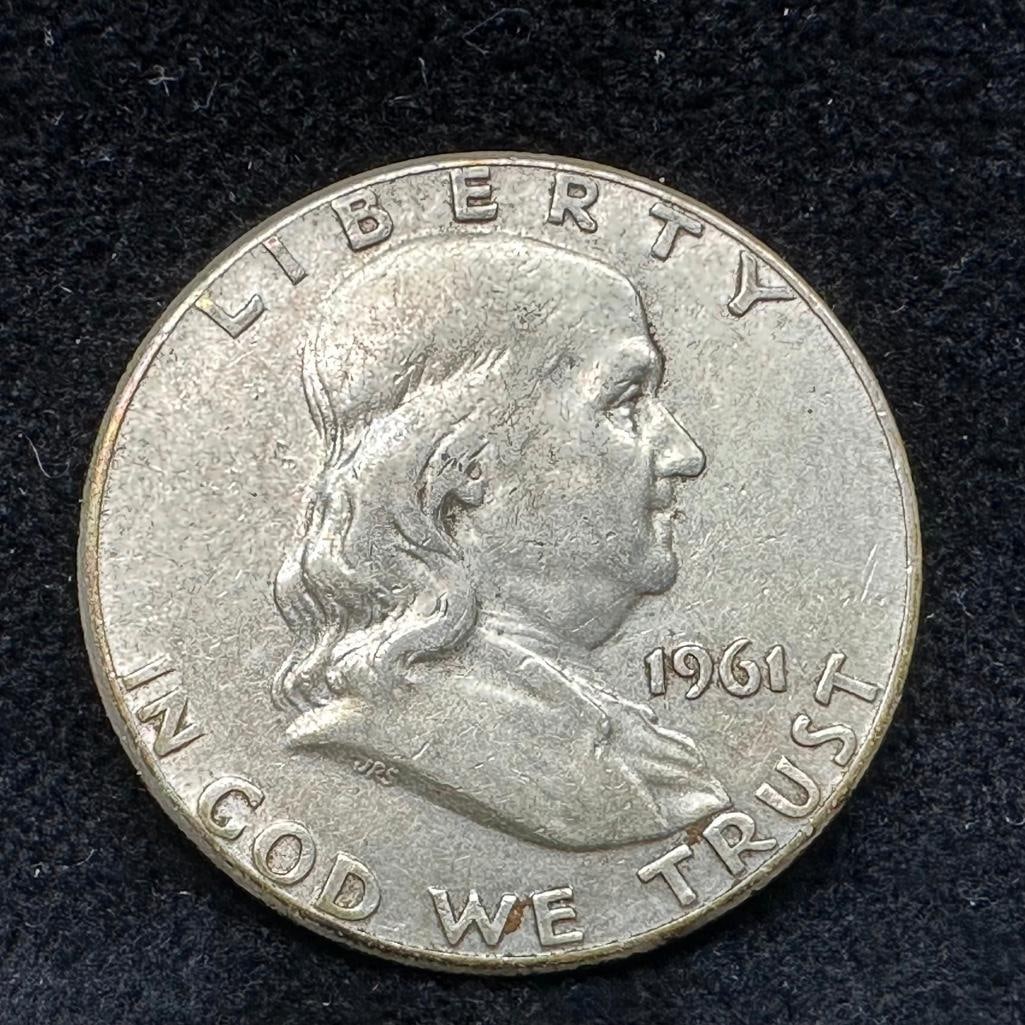 1961 P Franklin Silver Half-Dollar (1 of 2)