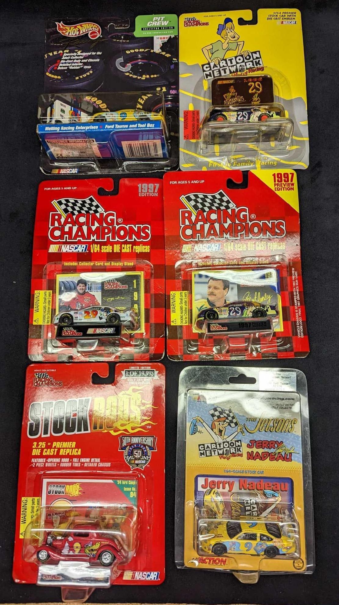 6 Die Cast Cartoon Network NASCAR Cars (1 of 8)