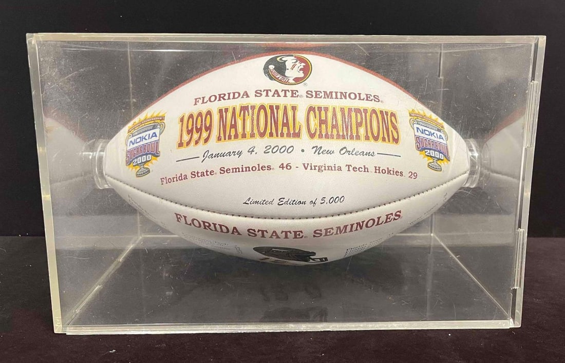 Limited Edition Florida State Seminoles 1999 National Champions Football 1 of 5,000 (K38) (1 of 8)