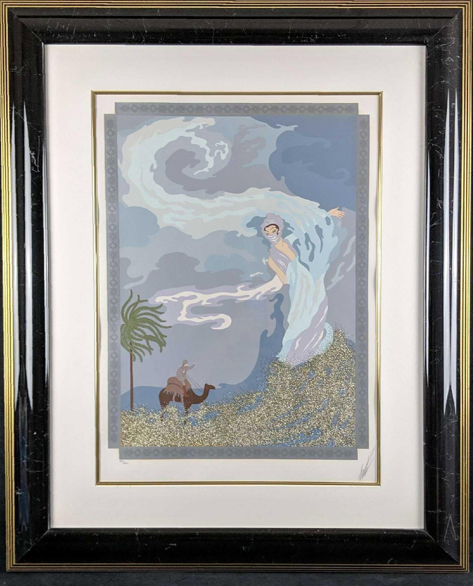 Erté Signed Limited Edition Print Sand Storm W3 (1 of 6)