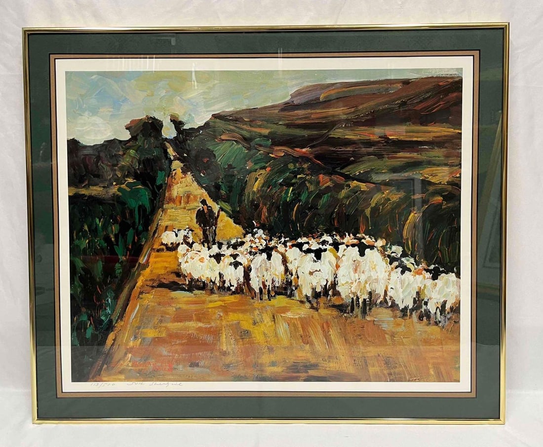 Signed & Numbered Print Sheep Herder 113/500 By Suk Shuglie (1 of 11)